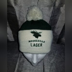 Moosehead Lager Beer Winter Toque Knit PomPom One Size Adult